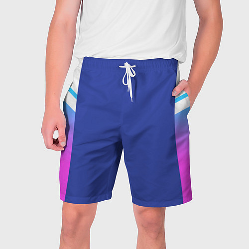 Мужские шорты NEON GRADIENT FITNESS UNIFORM / 3D-принт – фото 1