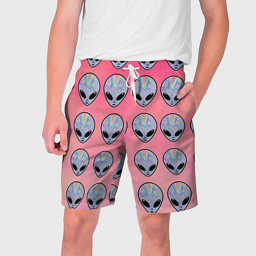 Мужские шорты Гламурные пришельцы / 3D-принт – фото 1