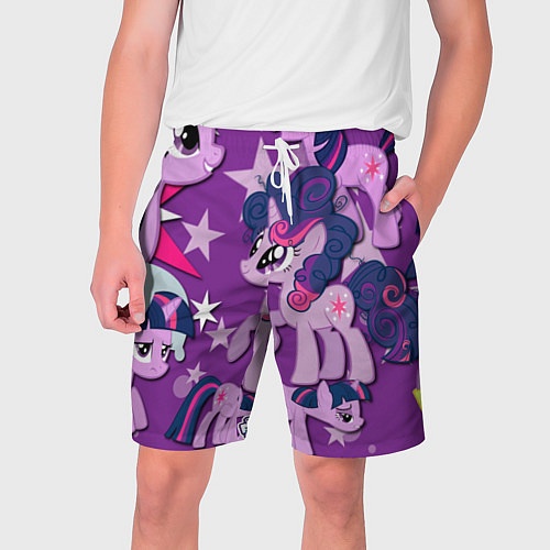 Мужские шорты Twilight Sparkle / 3D-принт – фото 1