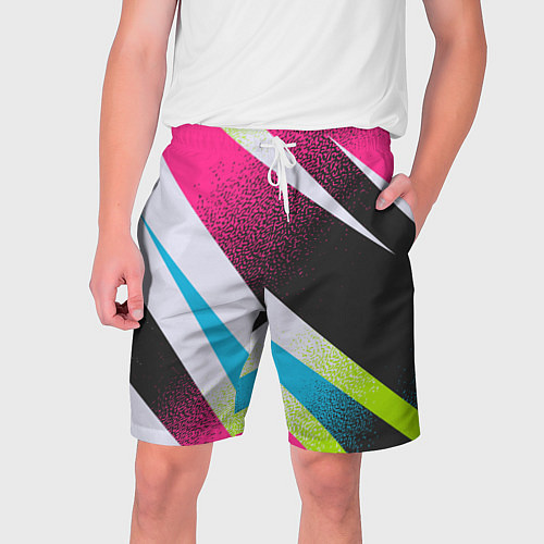 Мужские шорты Sport style: Линии / 3D-принт – фото 1