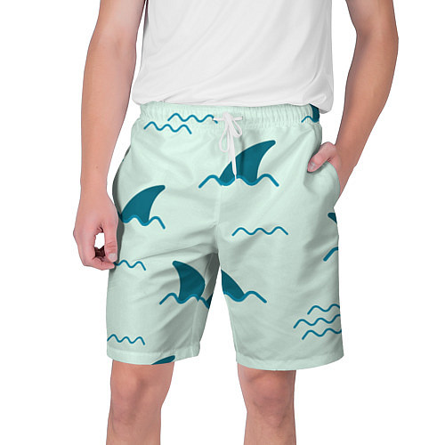 Мужские шорты Плавники акул / 3D-принт – фото 1