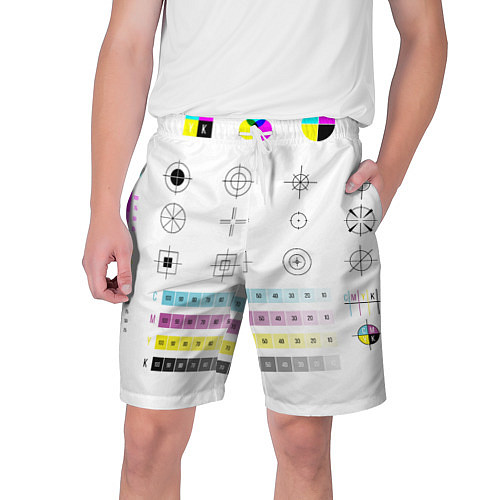 Мужские шорты CMYK / 3D-принт – фото 1