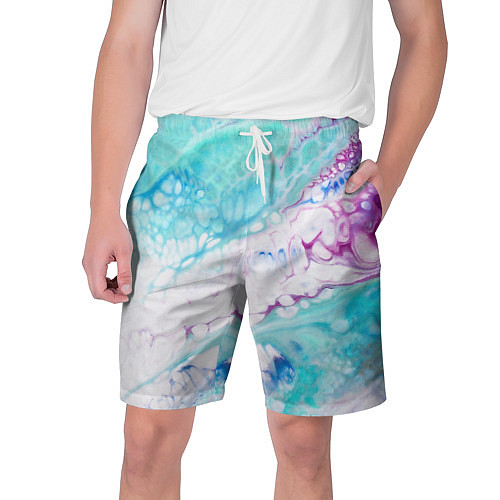 Мужские шорты Цветная морская пена / 3D-принт – фото 1