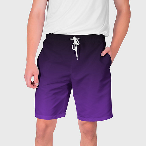 Мужские шорты Ночной градиент Фиолетовый / 3D-принт – фото 1