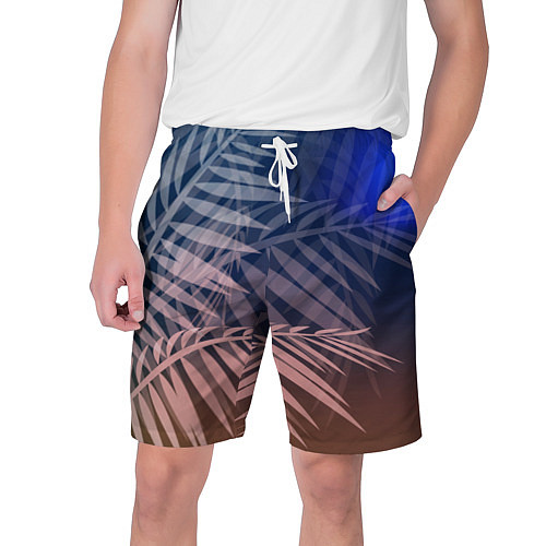 Мужские шорты Тропическая ночь / 3D-принт – фото 1