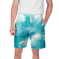 Шорты на шнурке мужские Голубое Небо Blue Sky Z, цвет: 3D-принт