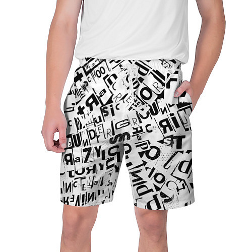 Мужские шорты UNDER WHITE / 3D-принт – фото 1