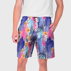 Шорты на шнурке мужские Путешественник, цвет: 3D-принт