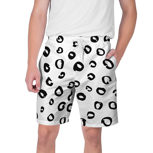Мужские шорты Леопардовый окрас / 3D-принт – фото 1