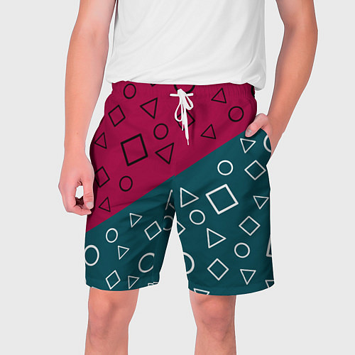 Мужские шорты Игра в кальмара / 3D-принт – фото 1