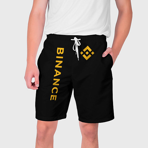 Мужские шорты БИНАНС ЛОГО КАРБОН BINANCE LOGO / 3D-принт – фото 1