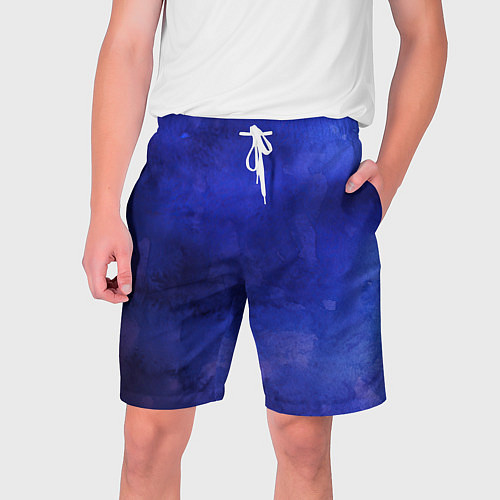 Мужские шорты Синее размытие / 3D-принт – фото 1