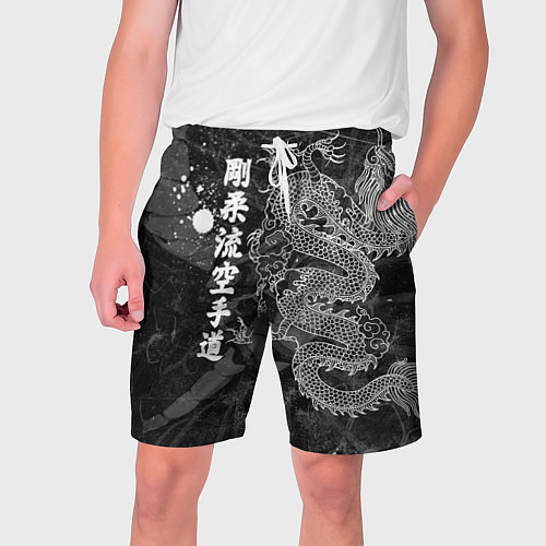 Мужские шорты Токийский Дракон Иероглифы Dragon Japan / 3D-принт – фото 1