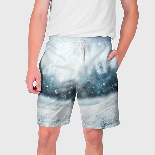 Мужские шорты МОРОЗНАЯ СВЕЖЕСТЬ МЕТЕЛЬ / 3D-принт – фото 1