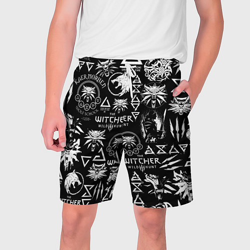 Мужские шорты ВЕДЬМАК ЛОЛГОБОМБИНГ THE WITCHER / 3D-принт – фото 1