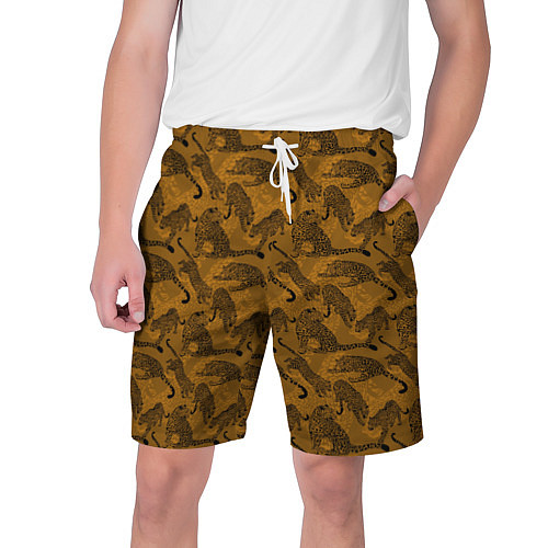 Мужские шорты Дикие Леопарды / 3D-принт – фото 1