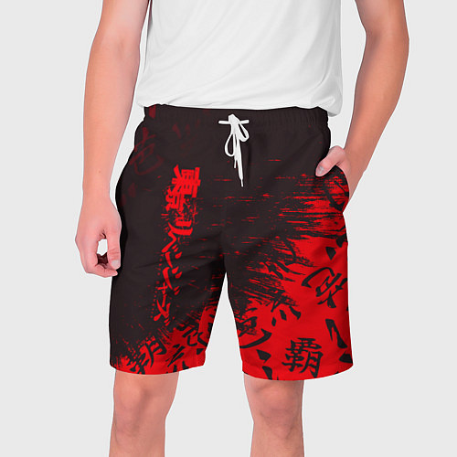 Мужские шорты Токийские мстители Горизонтальная надпись / 3D-принт – фото 1