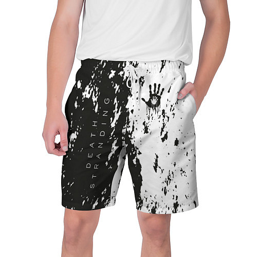 Мужские шорты Death Stranding Black & White / 3D-принт – фото 1