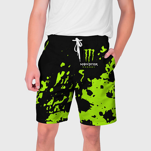 Мужские шорты Monster Energy green / 3D-принт – фото 1