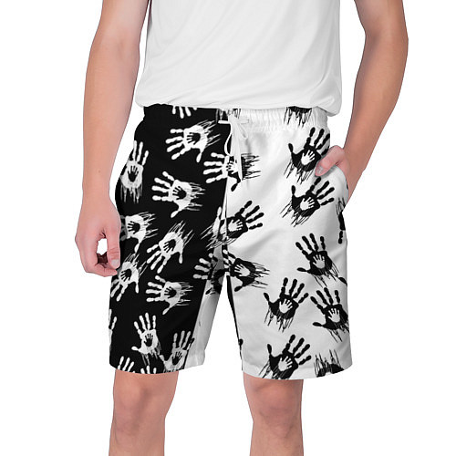 Мужские шорты Death Stranding паттерн логотипов / 3D-принт – фото 1