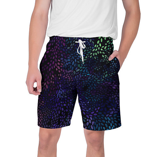 Мужские шорты РзазНоцветные ЛиСты / 3D-принт – фото 1