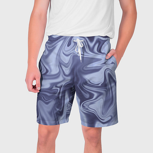 Мужские шорты Crystal Abstract Blue / 3D-принт – фото 1