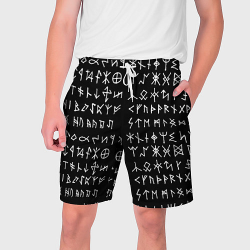 Мужские шорты Рунический принт / 3D-принт – фото 1