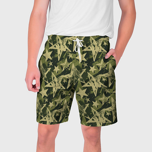 Мужские шорты Star camouflage / 3D-принт – фото 1