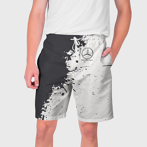 Мужские шорты Mercedes-Benz Клякса / 3D-принт – фото 1