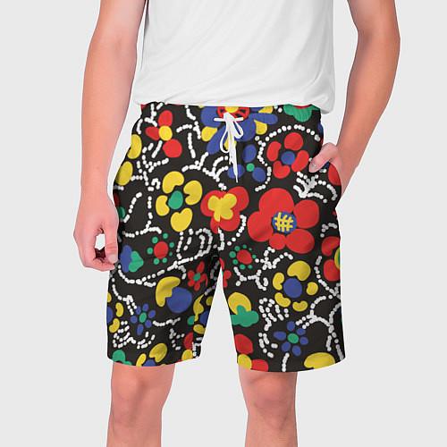 Мужские шорты Узор Цветочный сон / 3D-принт – фото 1