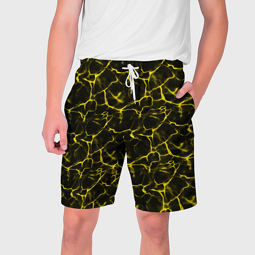 Мужские шорты Yellow Ripple Желтая Рябь / 3D-принт – фото 1