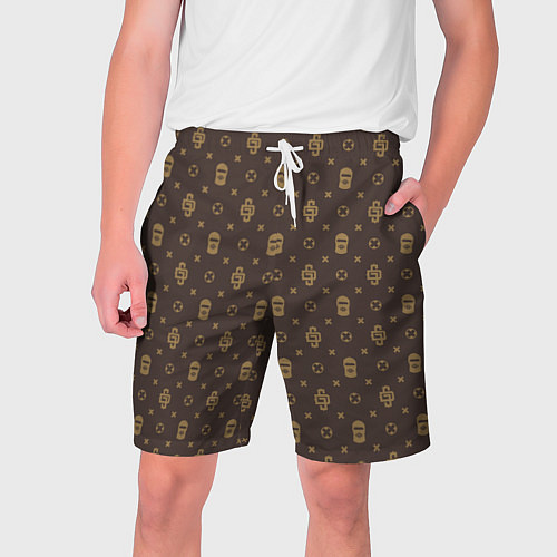 Мужские шорты Узор Monogramm Dope Ski Mask Camo Dope Street Mark / 3D-принт – фото 1