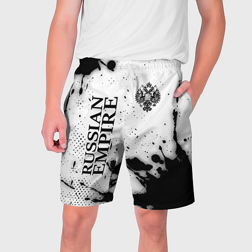Мужские шорты РОССИЙСКАЯ ИМПЕРИЯ - ГЕРБ Краска / 3D-принт – фото 1