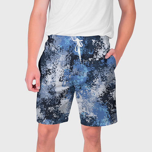 Мужские шорты Спортивный камуфляж Пикси - Черника / 3D-принт – фото 1