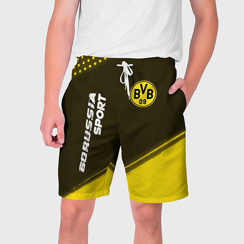 Мужские шорты БОРУССИЯ Borussia Sport Краска / 3D-принт – фото 1
