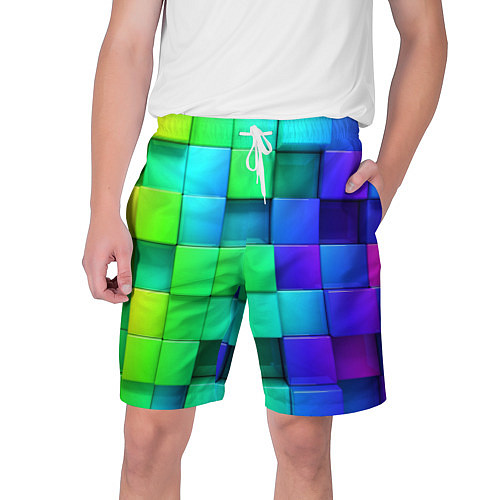 Мужские шорты Color geometrics pattern Vanguard / 3D-принт – фото 1