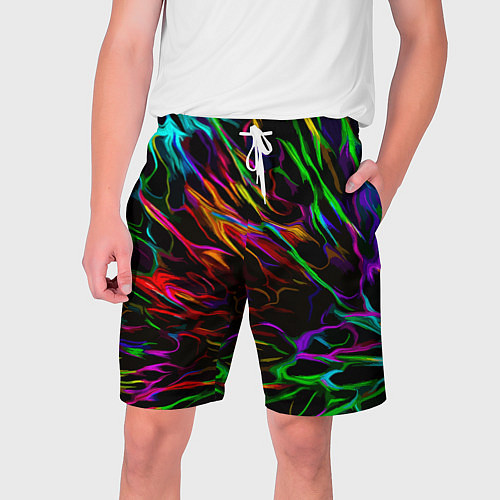 Мужские шорты Neon pattern Vanguard / 3D-принт – фото 1