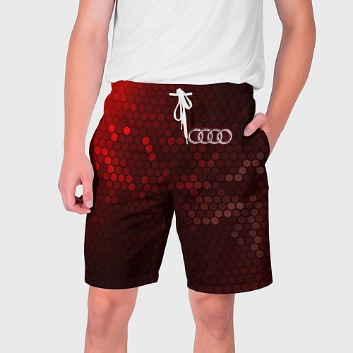 Мужские шорты AUDI Соты / 3D-принт – фото 1