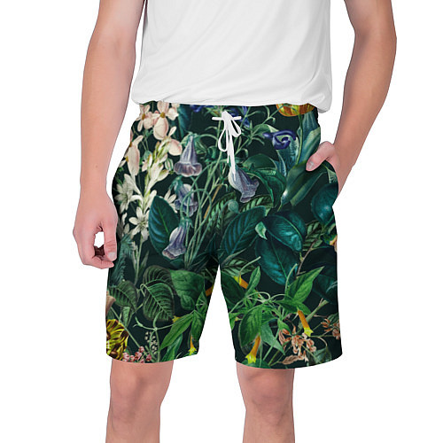 Мужские шорты Цветы Темный Сад / 3D-принт – фото 1