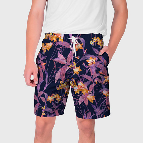 Мужские шорты Цветы Колокольчики / 3D-принт – фото 1