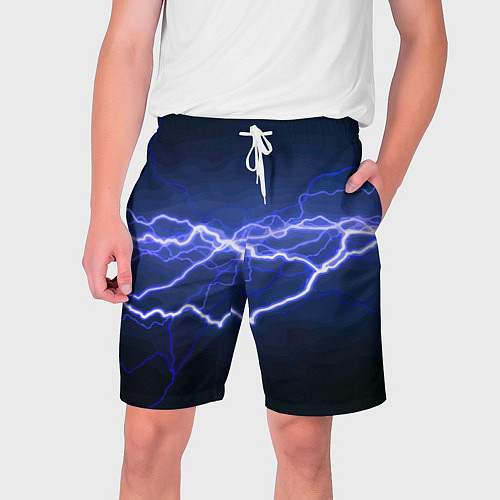 Мужские шорты Lightning Fashion 2025 Neon / 3D-принт – фото 1