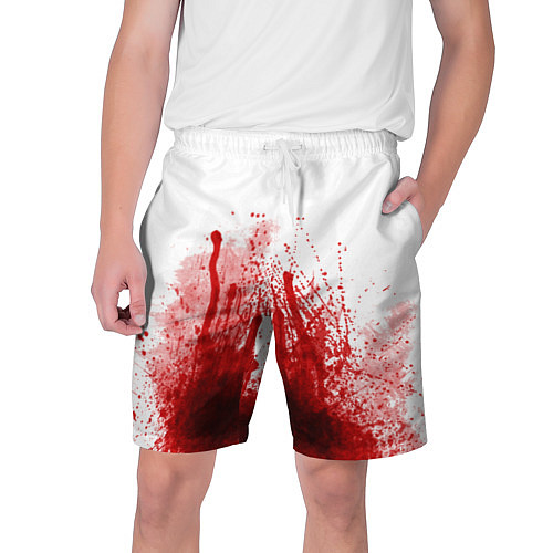 Мужские шорты Имитация крови трэш / 3D-принт – фото 1