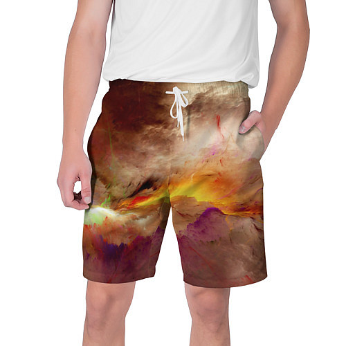 Мужские шорты Красочная пасмурность / 3D-принт – фото 1