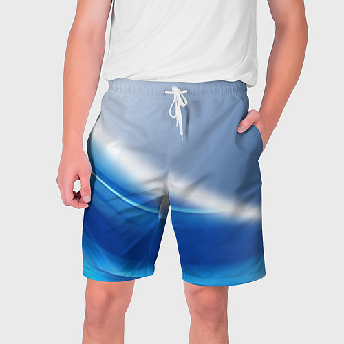 Мужские шорты Цифровая волна / 3D-принт – фото 1