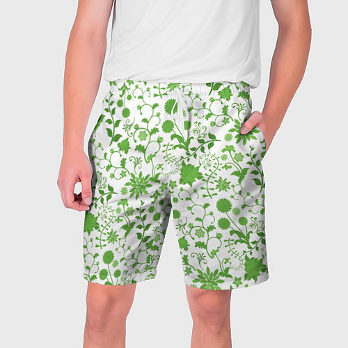 Мужские шорты Зелёное поле / 3D-принт – фото 1