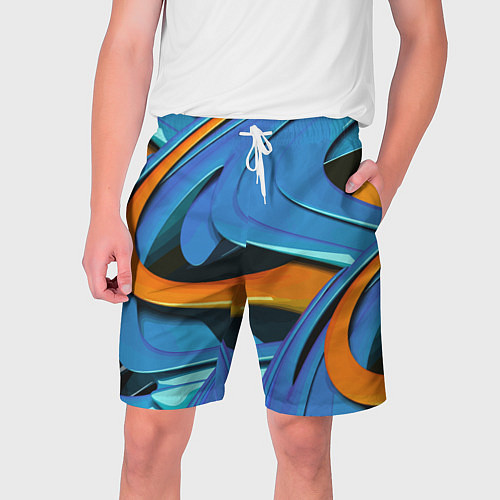 Мужские шорты Abstraction Fashion 2037 / 3D-принт – фото 1