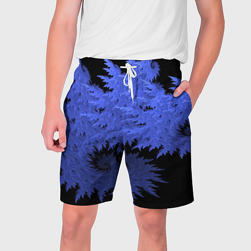 Мужские шорты Абстрактный морозный узор Abstract frost pattern / 3D-принт – фото 1