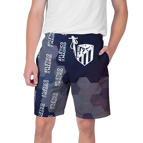 Мужские шорты ATLETICO MADRID - Соты / 3D-принт – фото 1