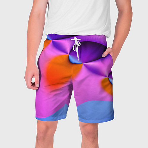 Мужские шорты Абстрактная красочная композиция Лето Abstract col / 3D-принт – фото 1