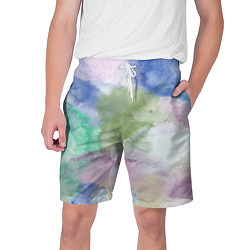 Шорты на шнурке мужские Акварельная текстура, цвет: 3D-принт